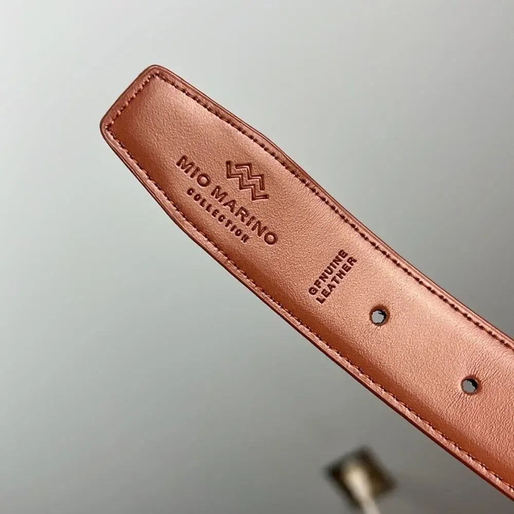 Mío Marino 30” genuine leather brown belt